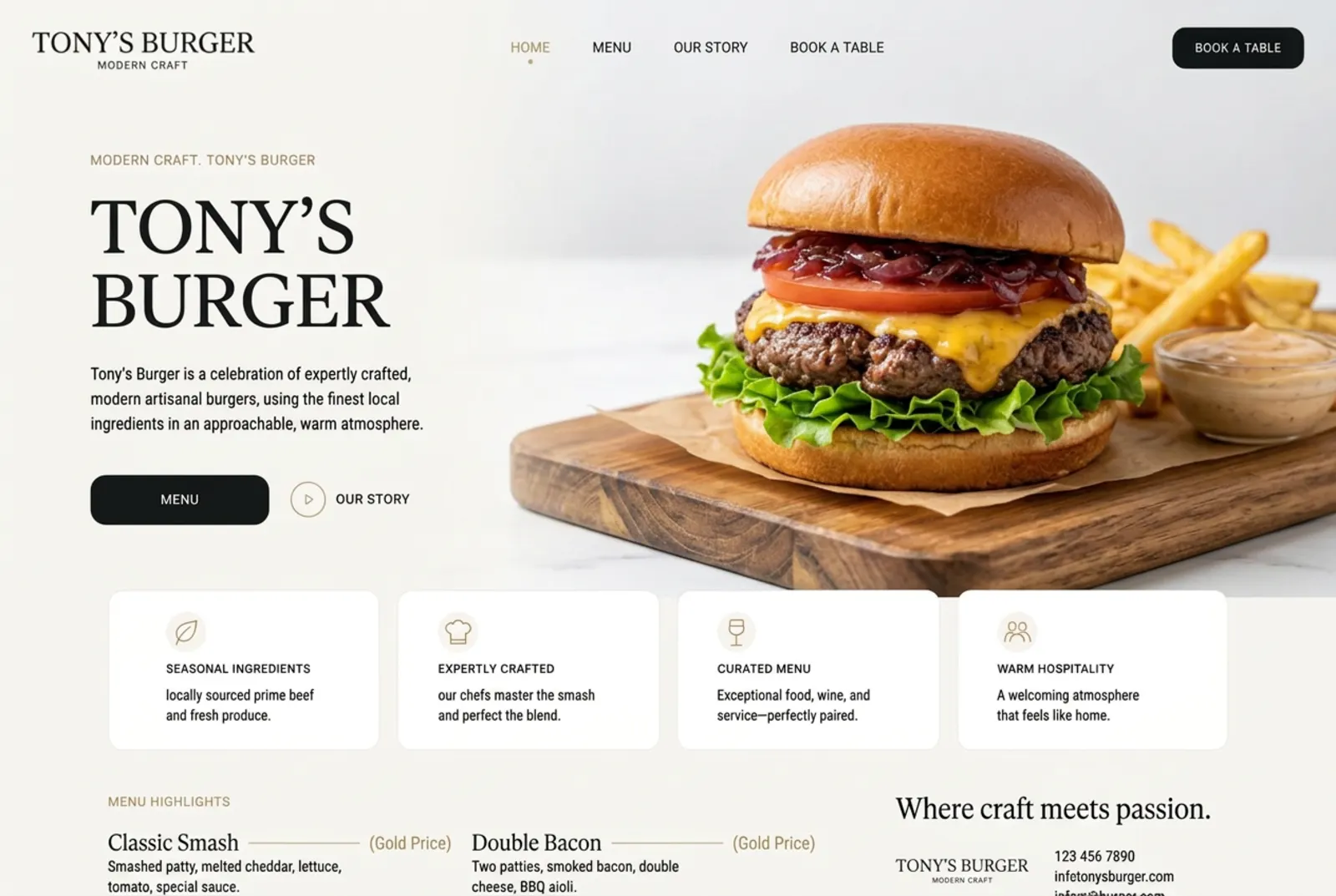 Modern website built by Web4real